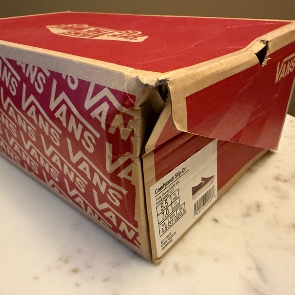 Vans Comfycush Slip-On (Plaid Check) Red/True White NWT Men’s 5.5/ Women’s 7 - Picture 8 of 8